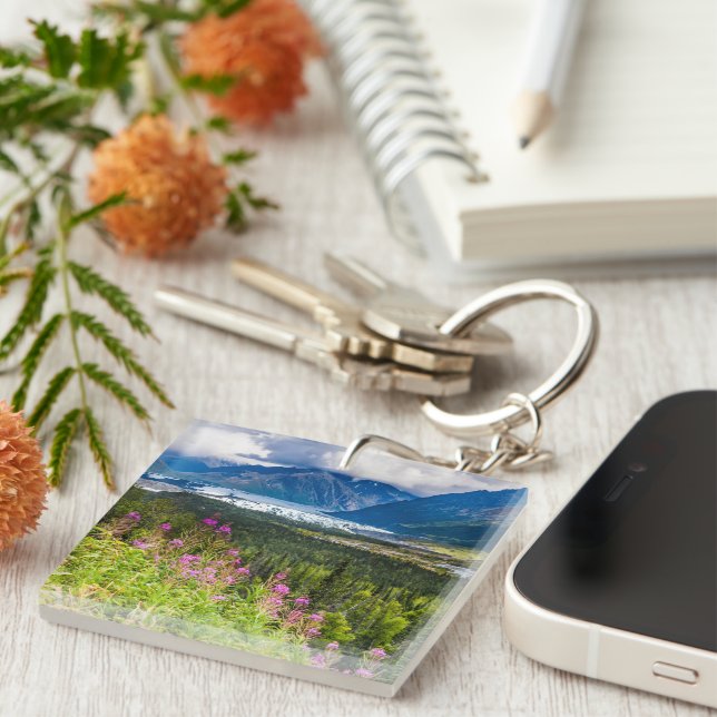 Porte-clefs Vallée de Matanuska, centre-sud de l'Alaska (Devant Droit)