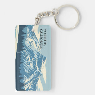 Porte-clefs Vallée de Yosemite en hiver : Parc national rétro