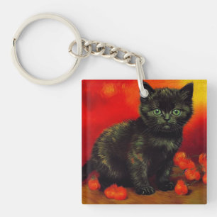 Porte-clefs Van Gogh Black Kitten