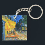 Porte-clefs Van Gogh - Cafe Terrasse,<br><div class="desc">Vincent Van Gogh célèbre peinture,  Café Terrace.</div>