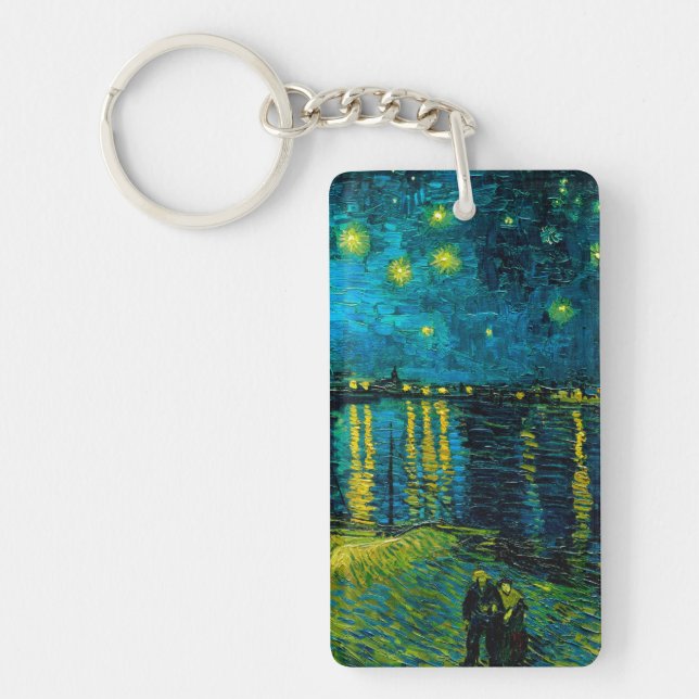 Porte-clefs Van Gogh Nuit étoilée sur le Rhône (Devant)