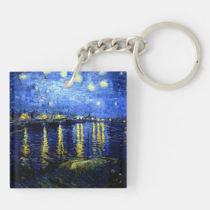 Porte-clefs Van Gogh - Nuit étoilée sur le Rhône 2020