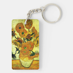 Porte-clefs Van Gogh - Vase à vie morte avec 14 tournesols