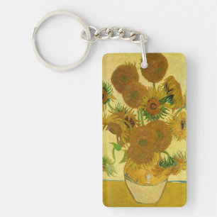 Porte-clefs Van Gogh - Vase avec 15 tournesols