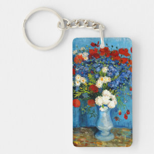 Porte-clefs Van Gogh Vase avec Cornflowers et Poppies