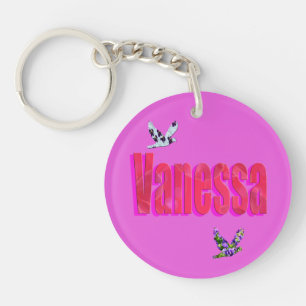 Porte-clefs Vanessa, Nom Logo,