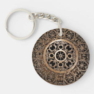Porte-clefs Vatican ancient metal bronze steampunk mysterious