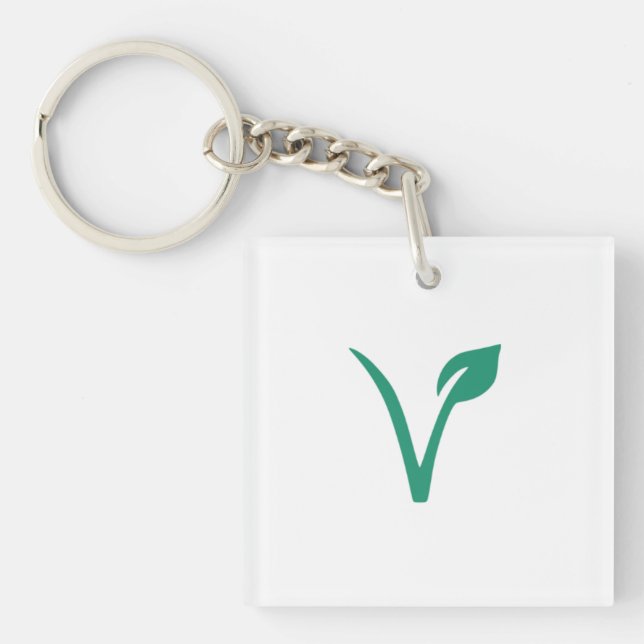 Porte-clefs Vegan V (Devant)