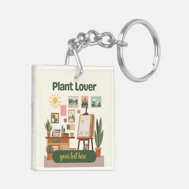 Porte-clefs Végétation personnalisée et conception d'espace de (Dos gauche)