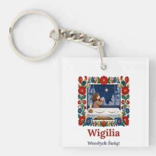 Porte-clefs Veille de Noël polonaise, première étoile
