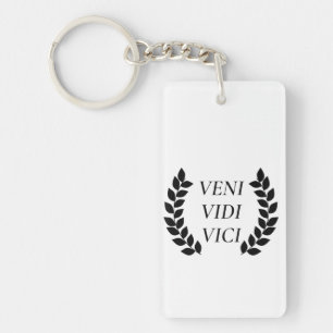 Porte-clefs Veni Vidi Vici Je Suis Venu J'Ai Vu J'Ai Conquis