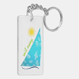 Porte-clefs Vent, voile et soleil