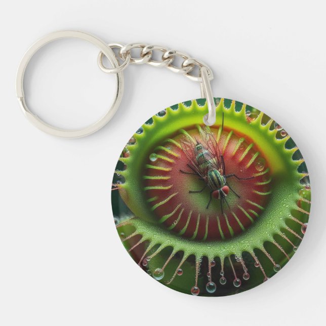 Porte-clefs Venus Flytrap Floral Whimsical Weird Fun (Devant)
