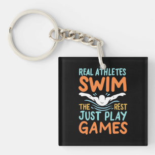 Porte-clefs Véritable Athlètes nager