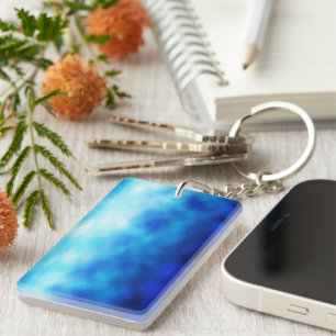 Porte-clefs Verre bleu