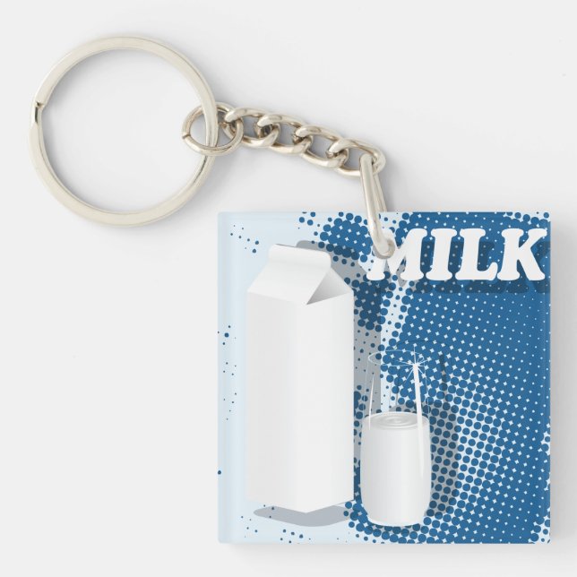 Porte-clefs Verre De Lait (Devant)