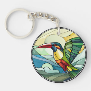 Porte-clefs Verre doux Toucan Bird