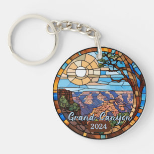 Porte-clefs Verre teinté faux Canyon Grand Personnalisé