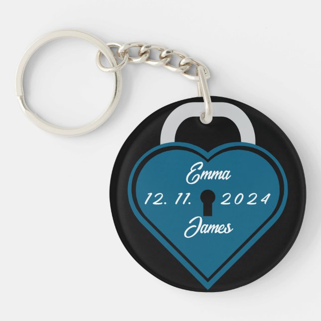 Porte-clefs Verrouillage du coeur (Devant)