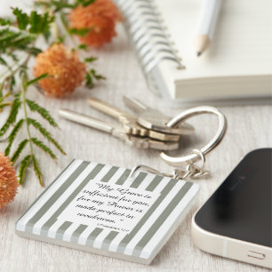 Porte-clefs Verset biblique inspirant pour faire confiance à D