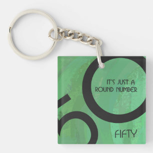 Porte-clefs Vert 50 Décennie Anniversaire