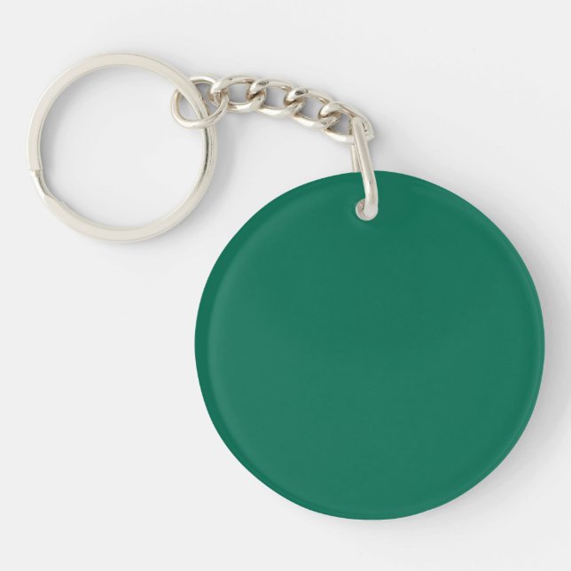 Porte-clefs Vert bouteille (couleur solide) (Devant)