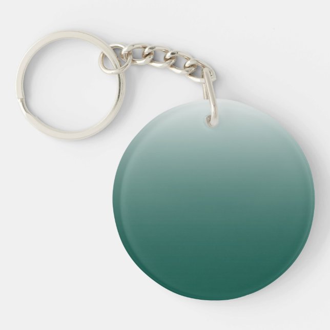 Porte-clefs Vert foncé à deux tons (Devant)