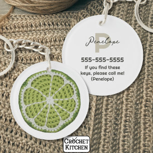 Porte-clefs Vert Moderne Minimal Frais Crochet tranche de chau