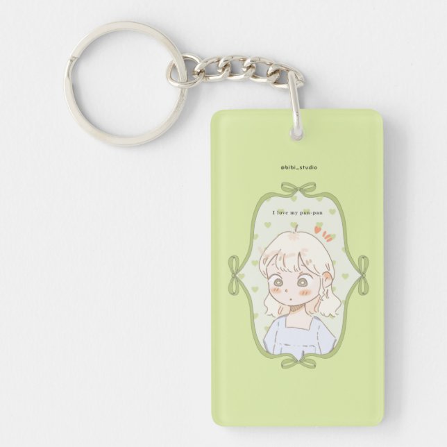 Porte-clefs Vert tendre  (Devant)