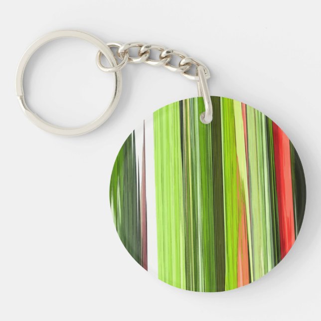 Porte-clefs Vert vertical Abstrait 422 (Devant)