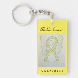 Porte-clefs Vessie Cancer Sensibilisation Ruban Angel Porte - 