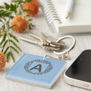 Porte-clefs Veste à capuche à monogramme personnalisé avec bla