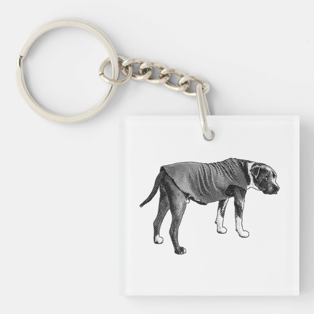 Porte-clefs Veste de poche, regard fixe (Devant)