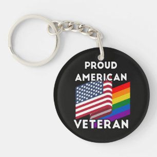 Porte-clefs Vétérans LGBT - Drapeau Américain