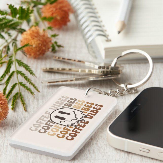 Porte-clefs Vibes café (Devant droit)