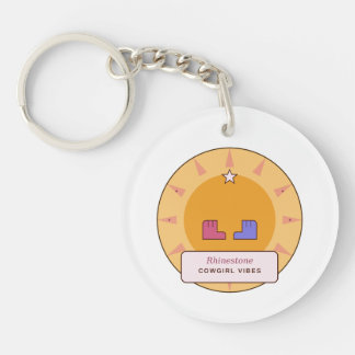 Porte-clefs Vibes de Cowgirl Pailletée | Explosion de Soleil W