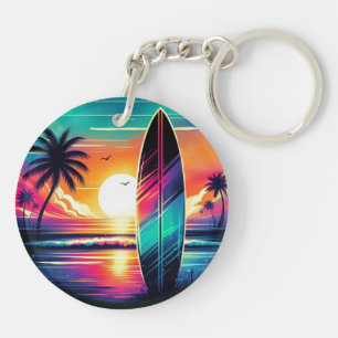 Porte-clefs Vibes de fond de soleil
