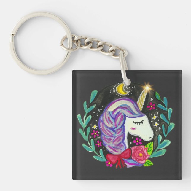 Porte-clefs Vibes de Licorne Magique  (Devant)