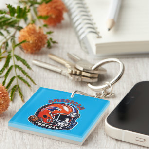 Porte-clefs Vibes de Match de Football Américain – Style Casqu