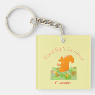 Porte-clefs Vibes de remerciement écureuil Thunder_Cove
