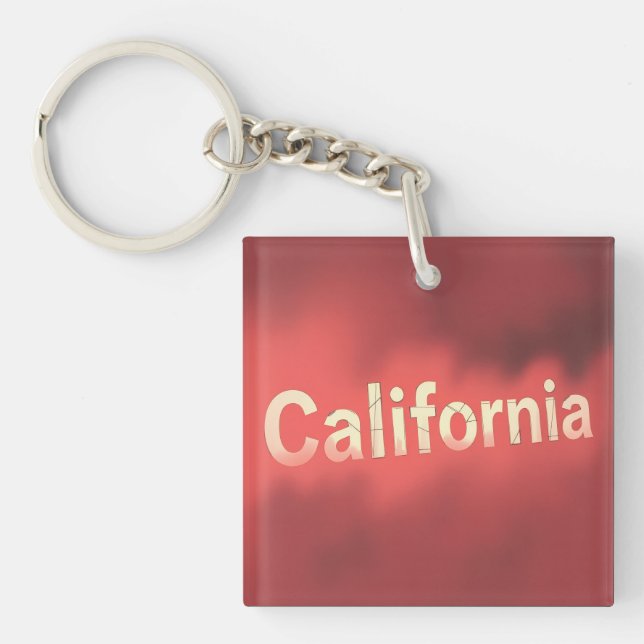 Porte-clefs Vibes de rêve californien (Devant)