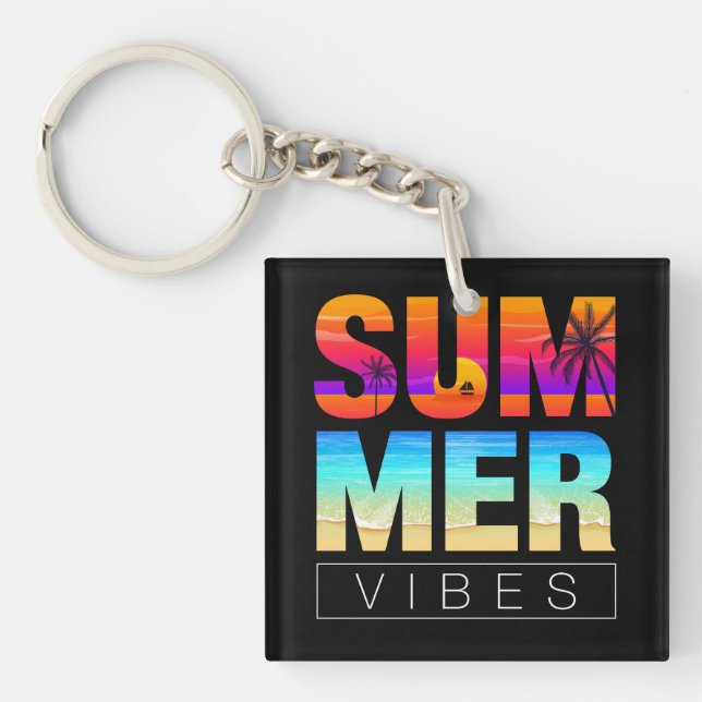 Porte-clefs Vibes d'été (Devant)