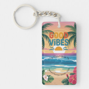 Porte-clefs Vibes d'été Carnet tropical