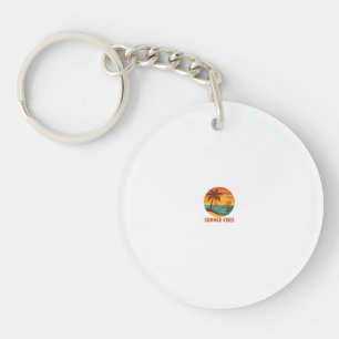 Porte-clefs Vibes d'été - Conception lumineuse, tropicale et a