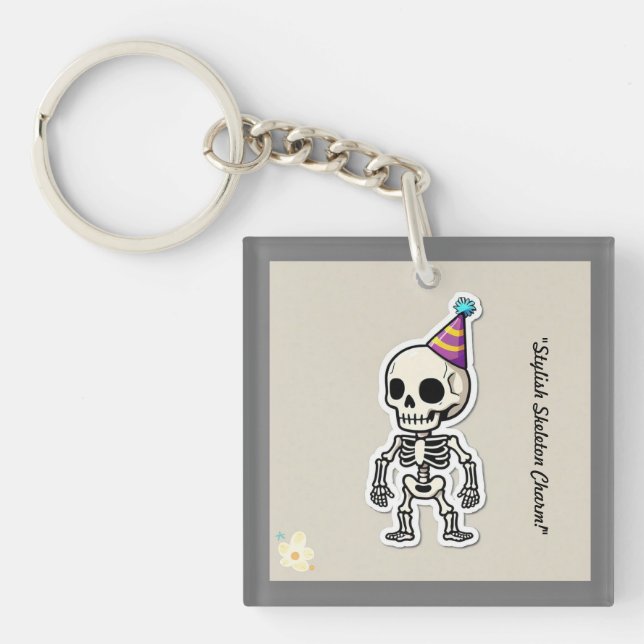 Porte-clefs "Vibes d'Halloween funky" (Devant)
