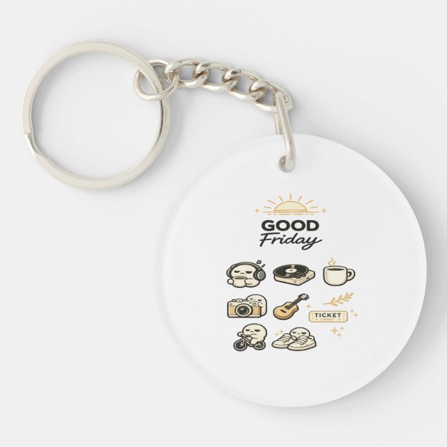 Porte-clefs Vibes du week-end du Vendredi saint (Devant)