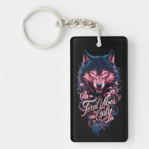 Porte-clefs Vibes Feral uniquement - Wild Wolf Aesthétique