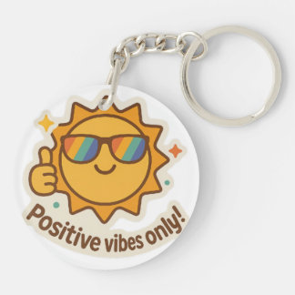 Porte-clefs "Vibing & Thriving"