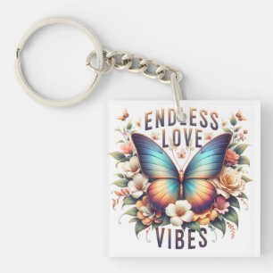 Porte-clefs Vibrations d'amour éternel Papillon Art-96281