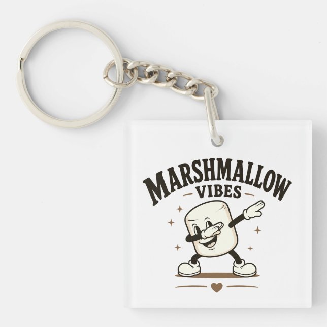 Porte-clefs Vibrations de guimauve (Devant)